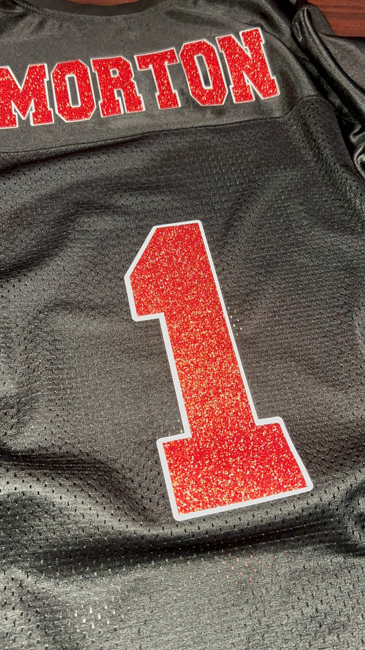 Custom Glitter Football Jersey | Personalized Game Day Jersey