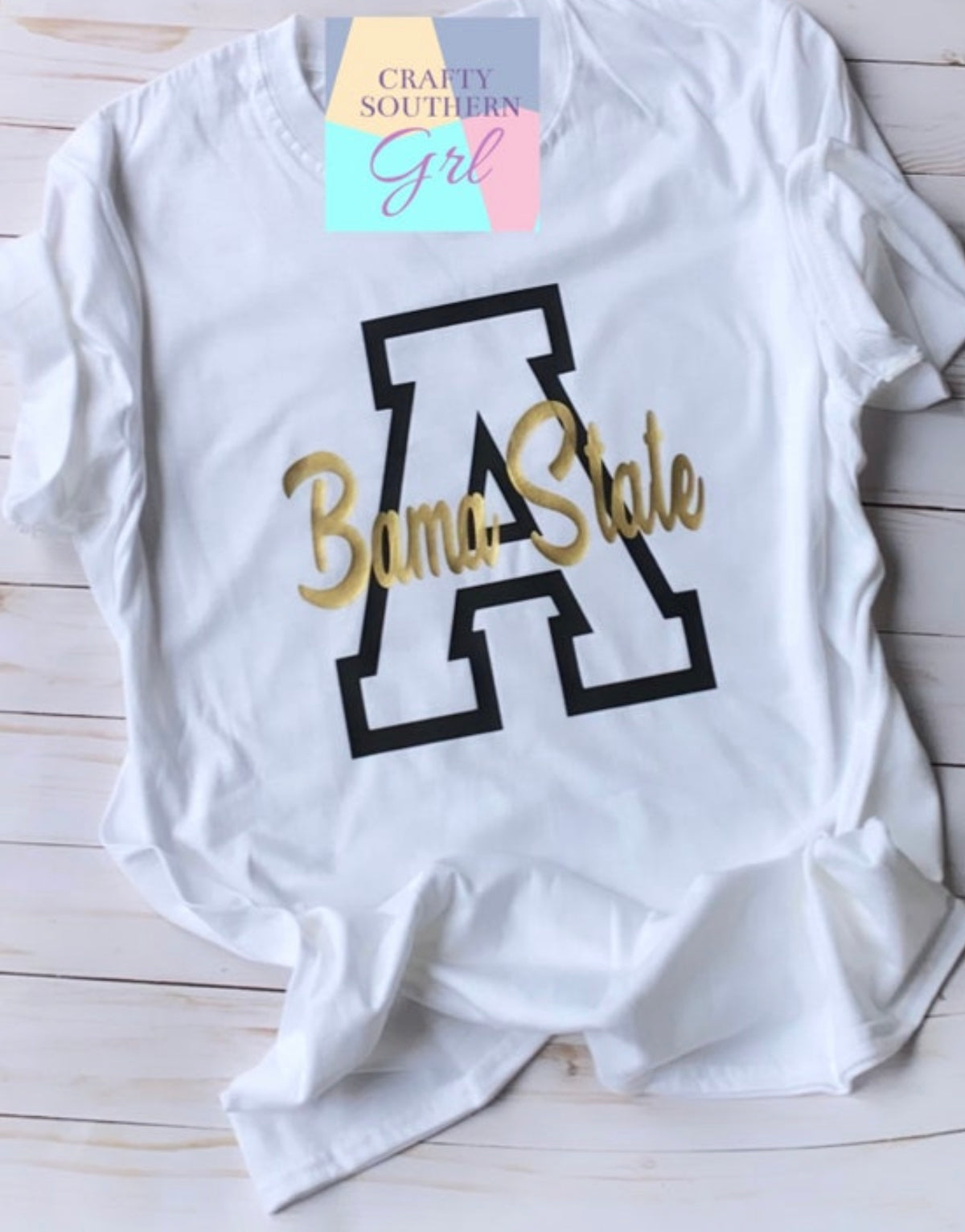 Custom College Initial Tee | Personalized Collegiate Shirt