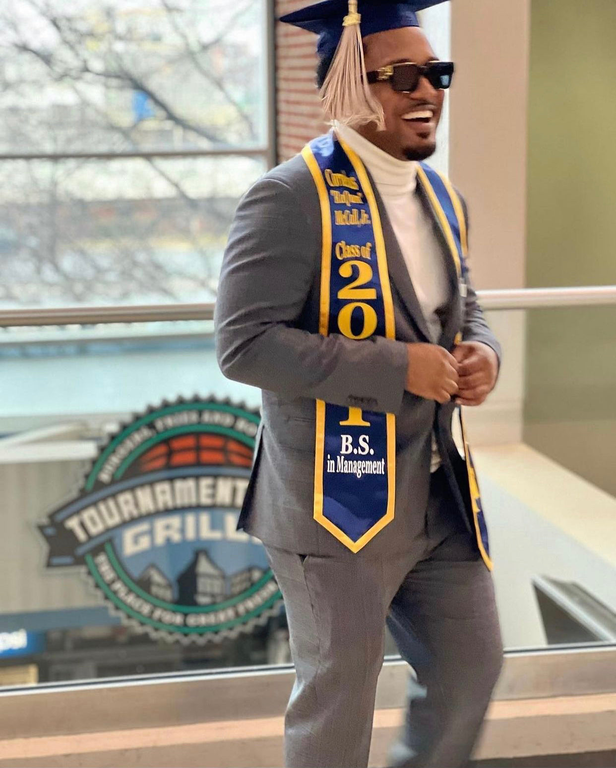 Custom Men's Graduation Stole | Personalized 72-Inch Stole