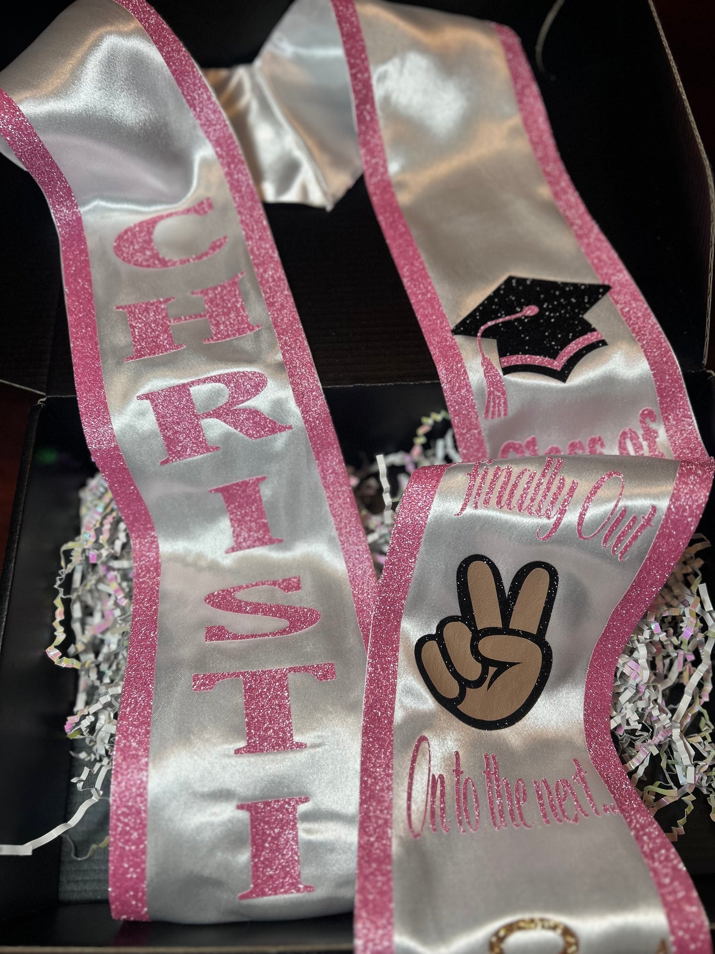 HIGH SCHOOL GLITZ AND GLAM TRIM STOLE