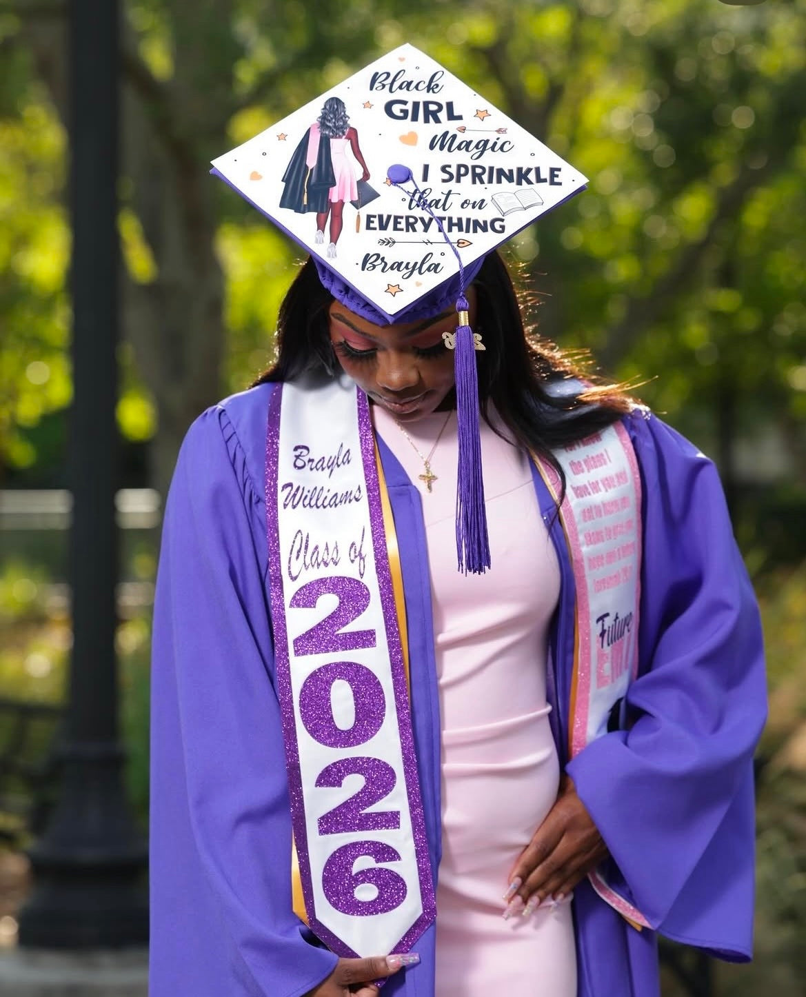 HIGH SCHOOL GLITZ AND GLAM TRIM STOLE