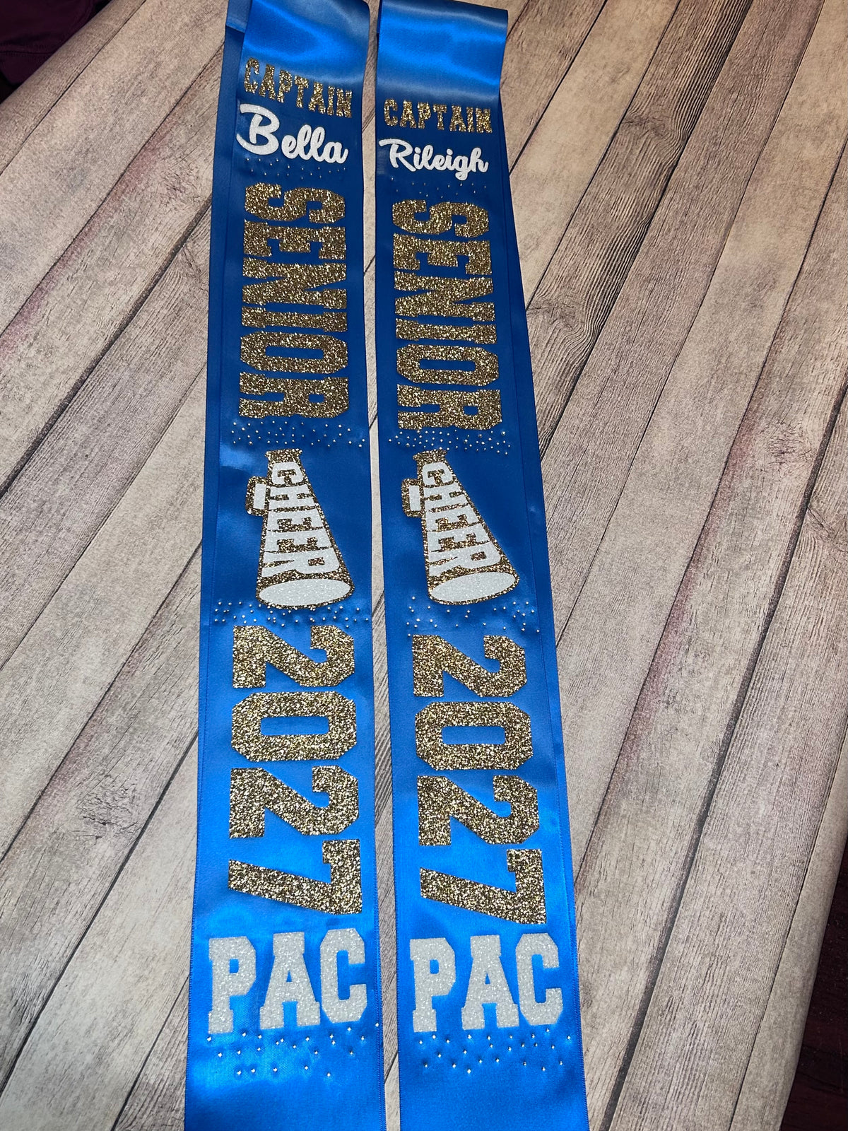 Senior Cheer Sash with Rhinestones – Class of 2027