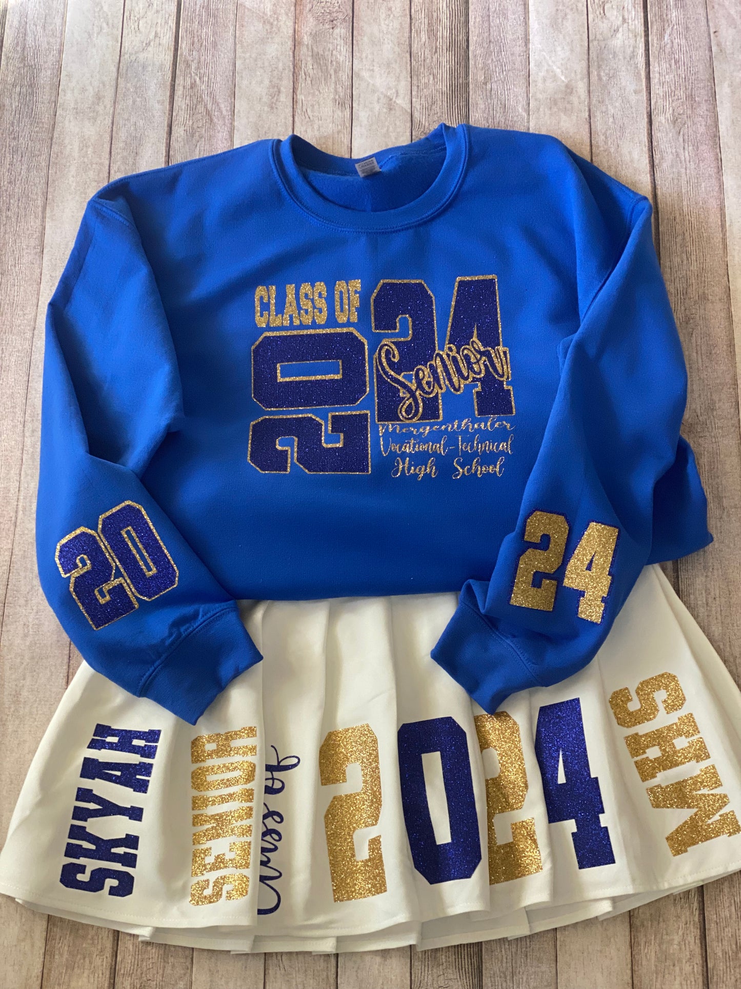 Personalized Senior Skirt Set | Custom Class Year Outfit