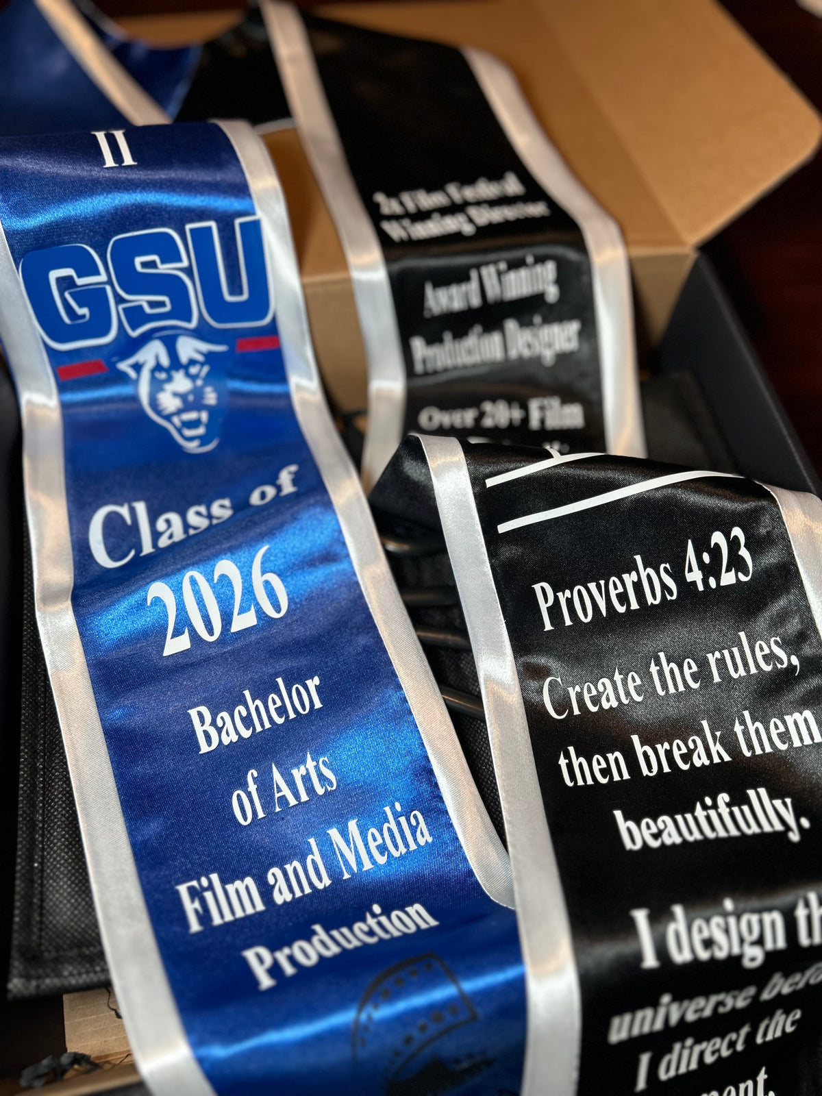 Custom Dual Collegiate Graduation Stole | Two-Color Personalized Stole (Copy)