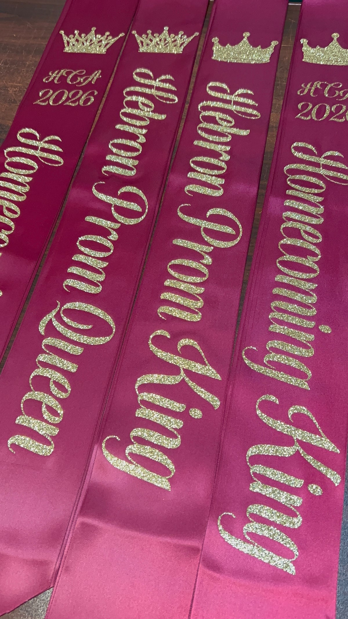 Homecoming and Prom Sash