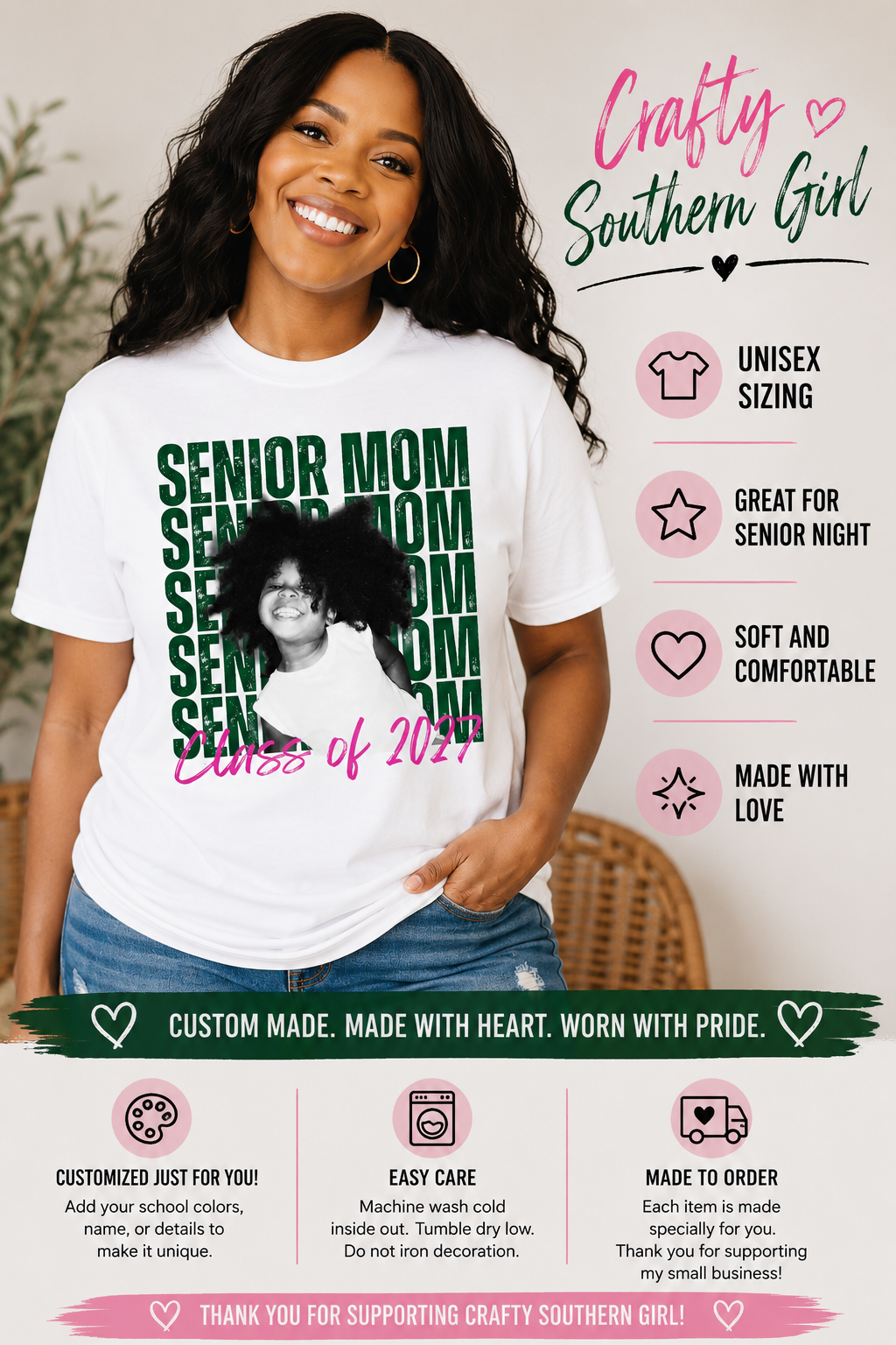 Senior Mom Baby Photo Tee