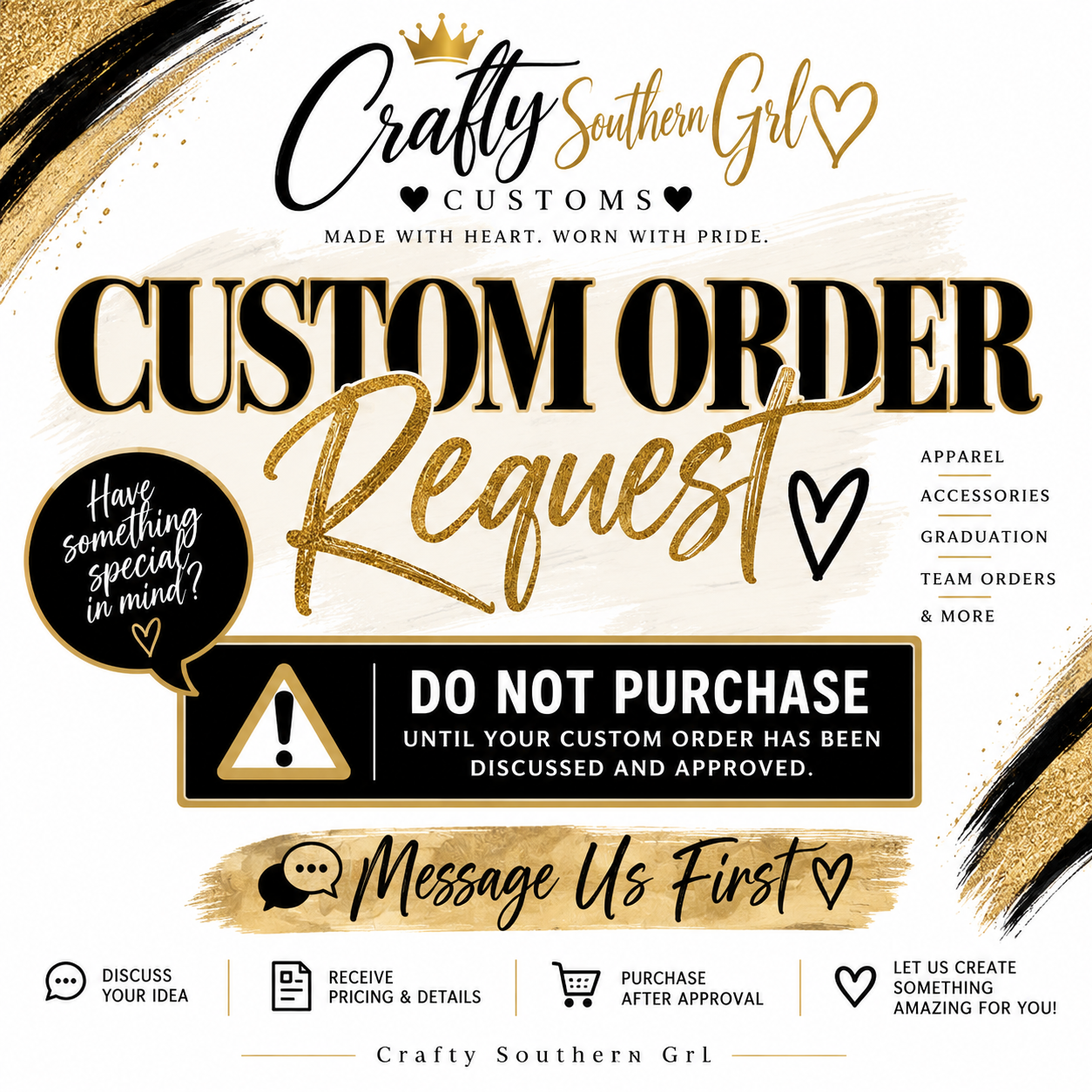 Custom Order Request | Crafty Southern Grl